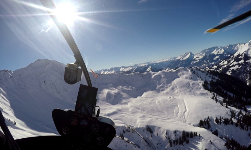 Balzers Chur Klosters bei Schnee und Sonnenschein